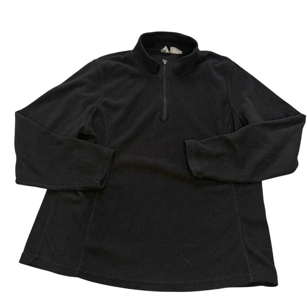 Emily B Activewear Women's 2XL Black Pull On Jacket Half Zipper Fleece